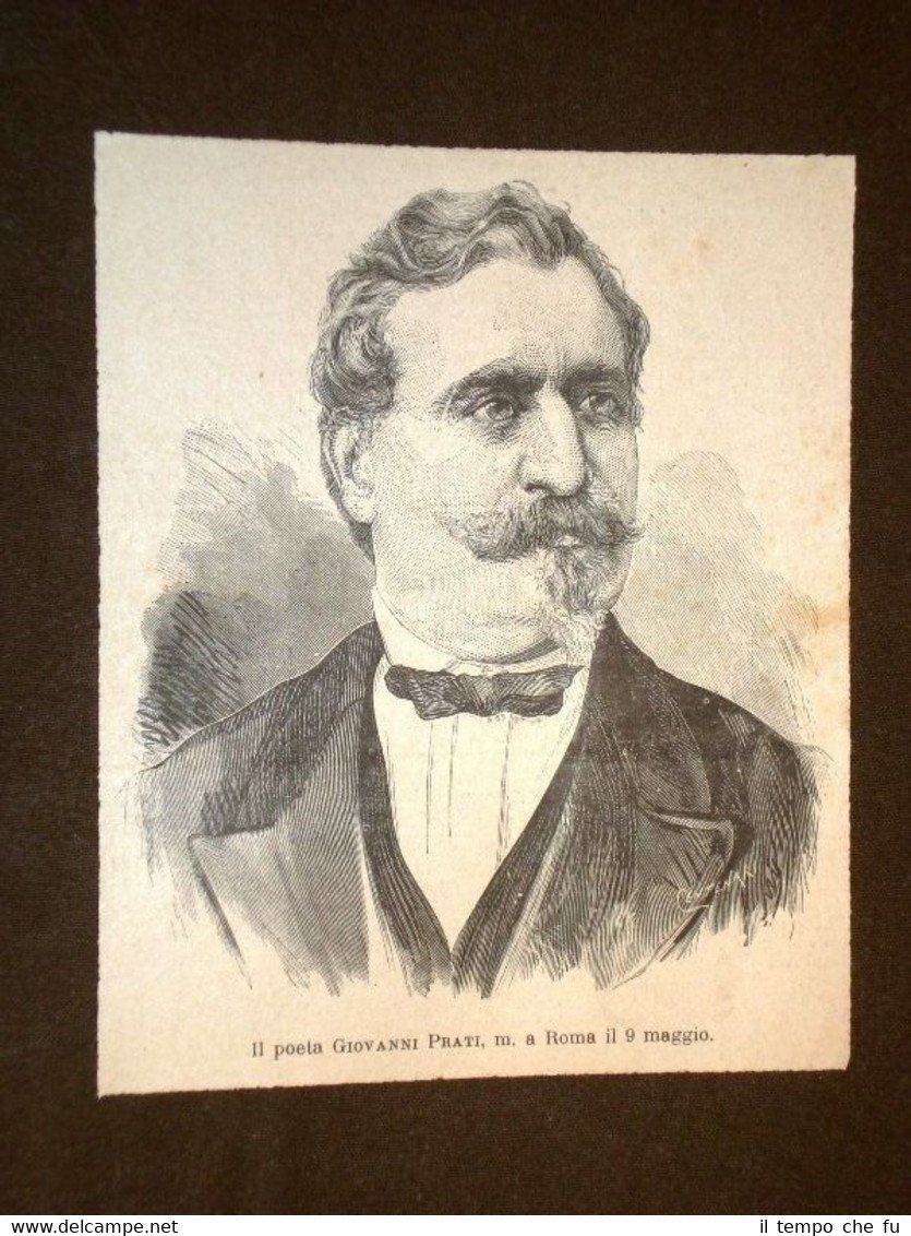 Poeta e Politico Giovanni Prati di Lomaso