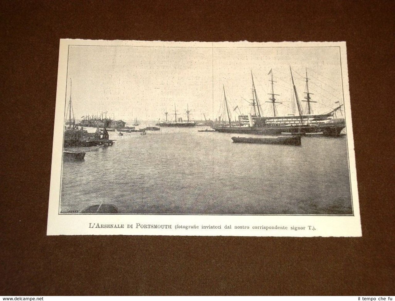 Portsmouth nel 1895 L'Arsenale Regno Unito o Inghilterra