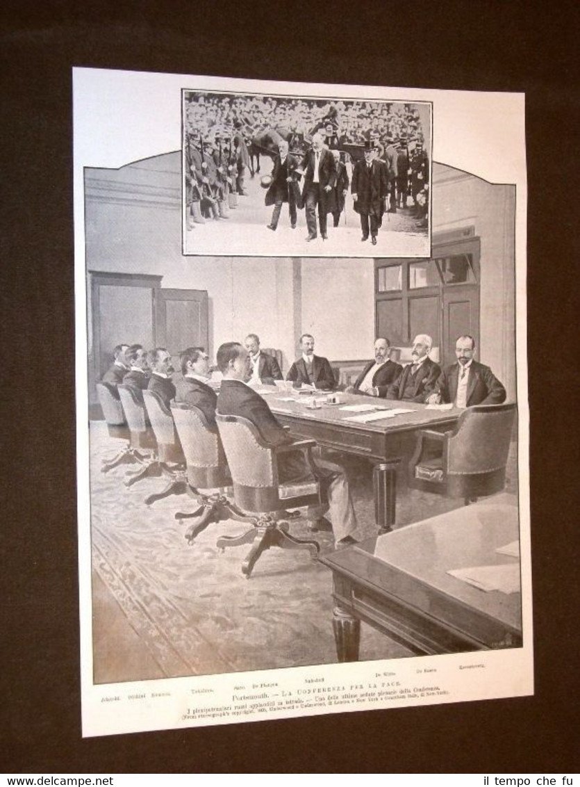 Portsmouth nel 1905 Conferenza per la pace Ultime sedute corrispondenti …