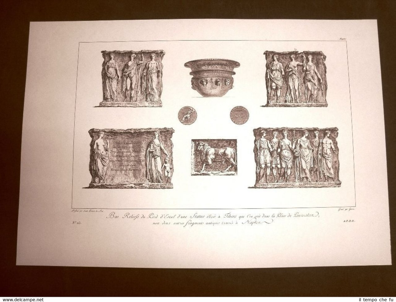 Pozzuoli Bassorilievo della statua a Tiberio Napoli Voyage Pittoresque Saint …