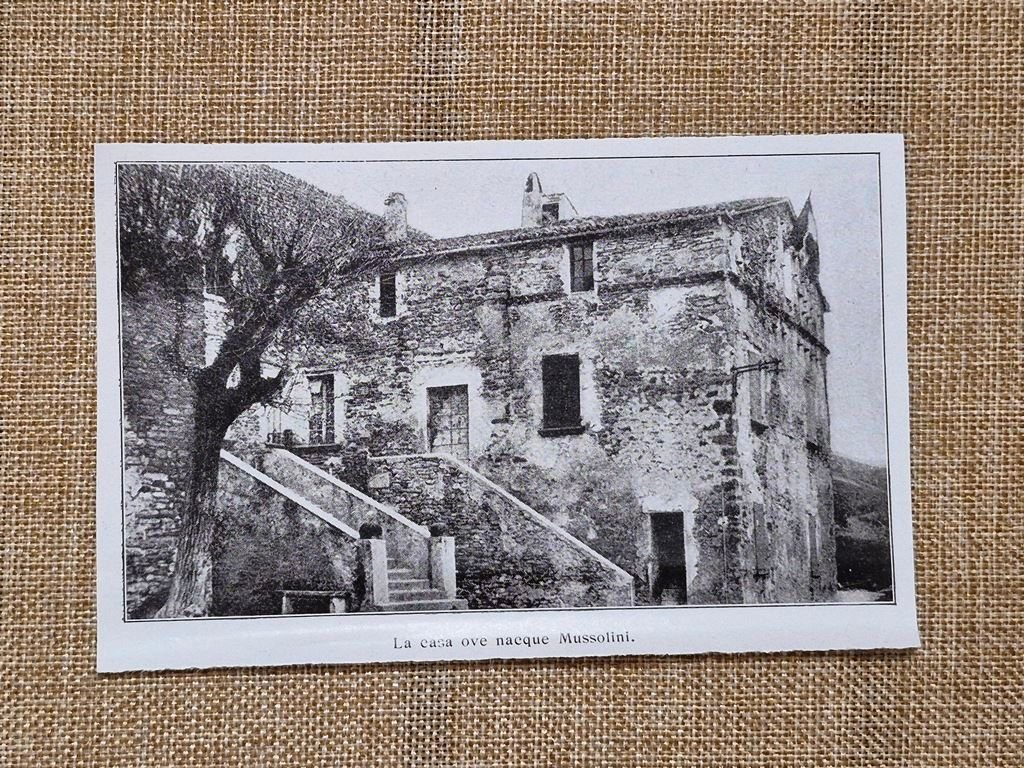 Predappio nel 1933 Casa natale del Duce Benito Mussolini Emilia …