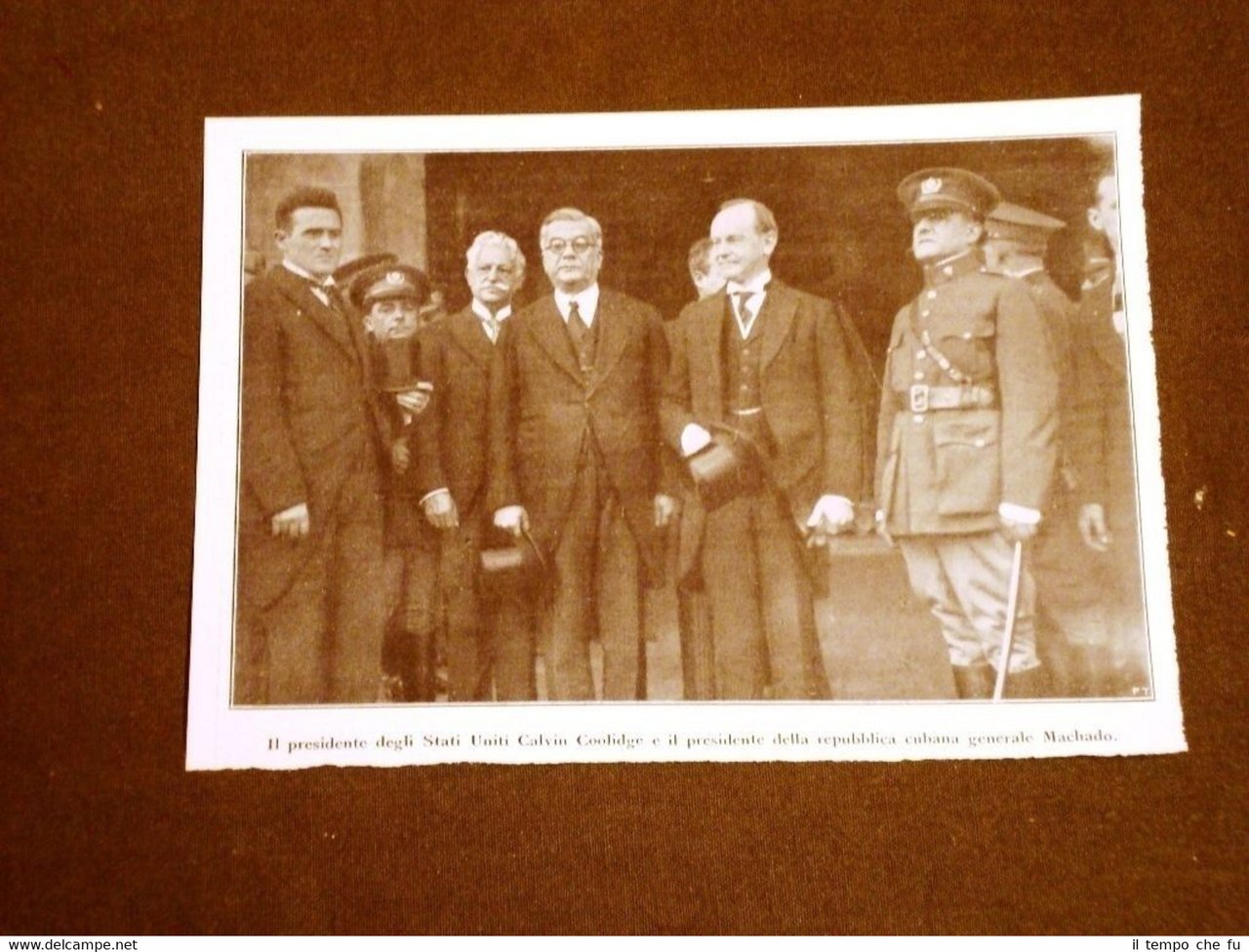 Presidente USA Calvin Coolidge e Presidente di Cuba Generale Machado …