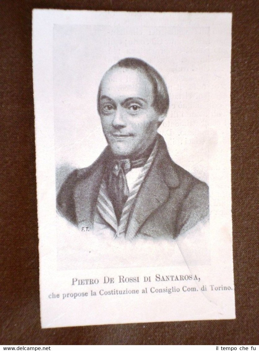 Primo ministero Costituzionale del 1848 Pietro De Rossi di Santarosa | Immagine principale