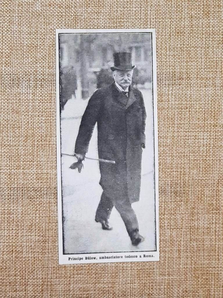 Principe Bernhard Heinrich Karl Martin von Bulow nel 1914 Ambasciatore …