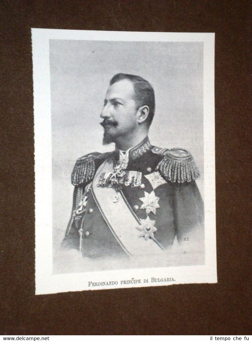 Principe e Zar Ferdinando I di Bulgaria nel 1897