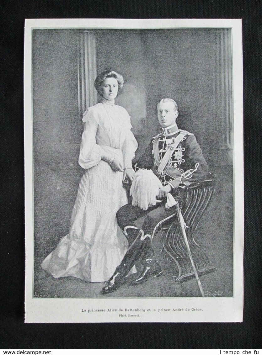 Principessa Alice di Battenberg e Principe Andrea di Grecia Stampa …