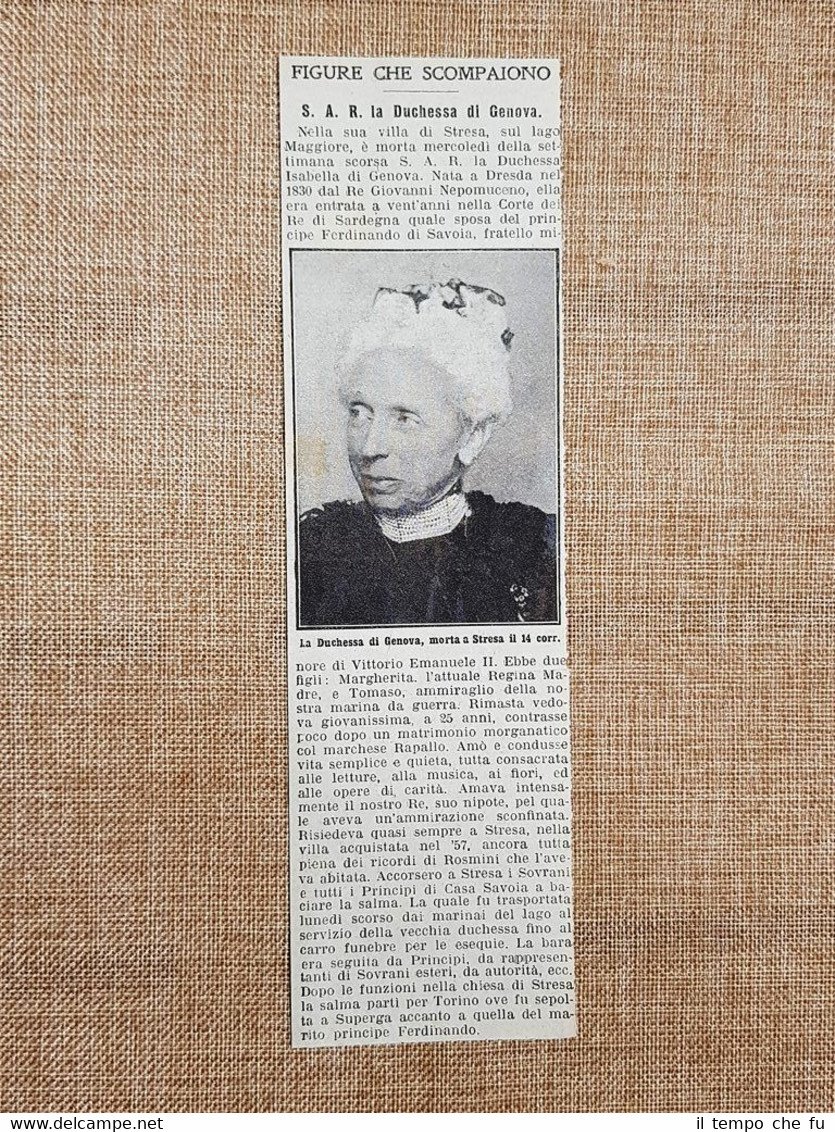 Principessa Elisabetta di Sassonia Dresda 1830 Stresa 1912 Duchessa di …