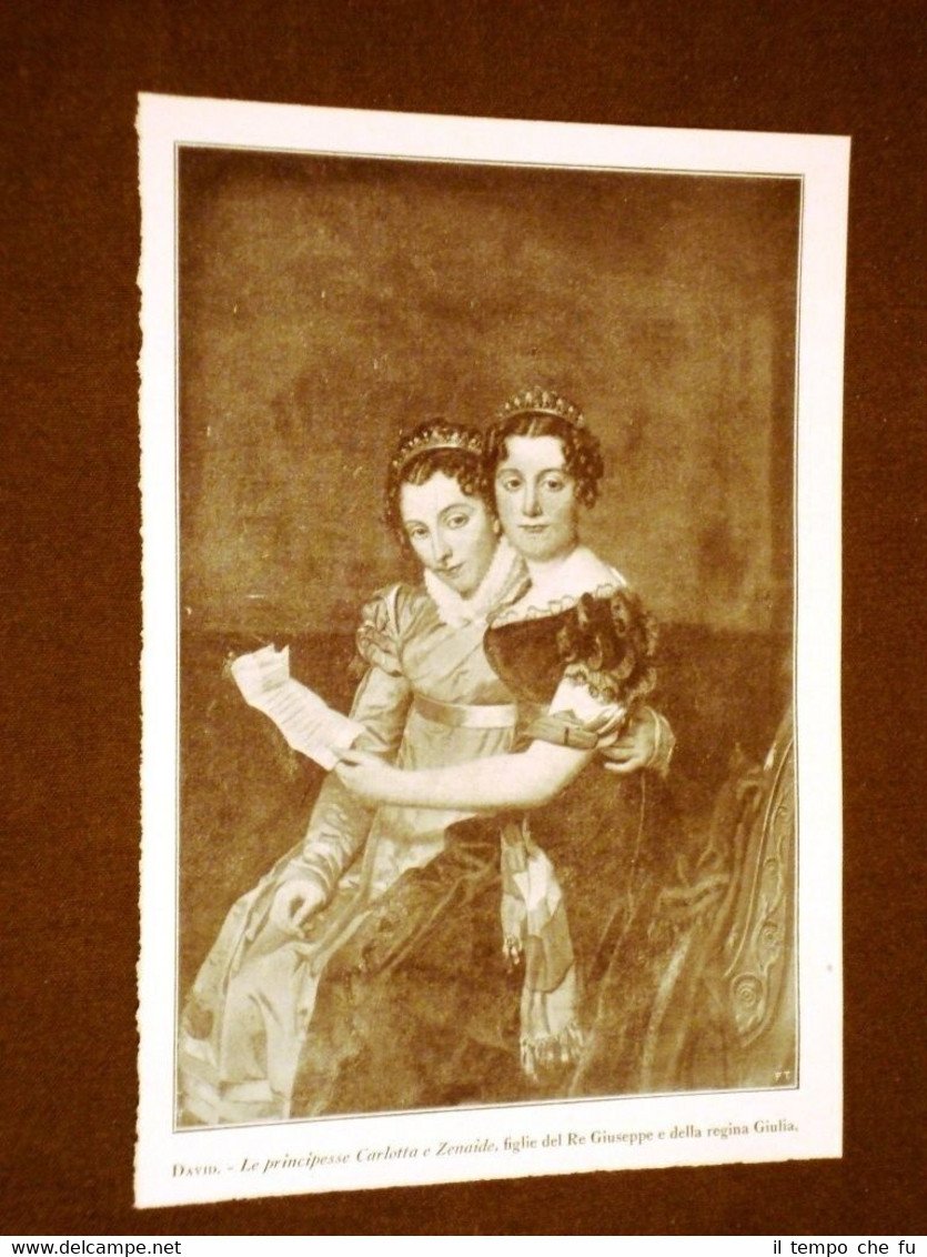 Principesse Carlotta e Zenaide Figlie di Re Giuseppe e Giulia …