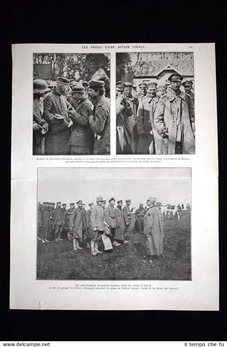 Prisonniers allemands capturés sur les rives de l'Avre WW1 Guerra … | Immagine principale