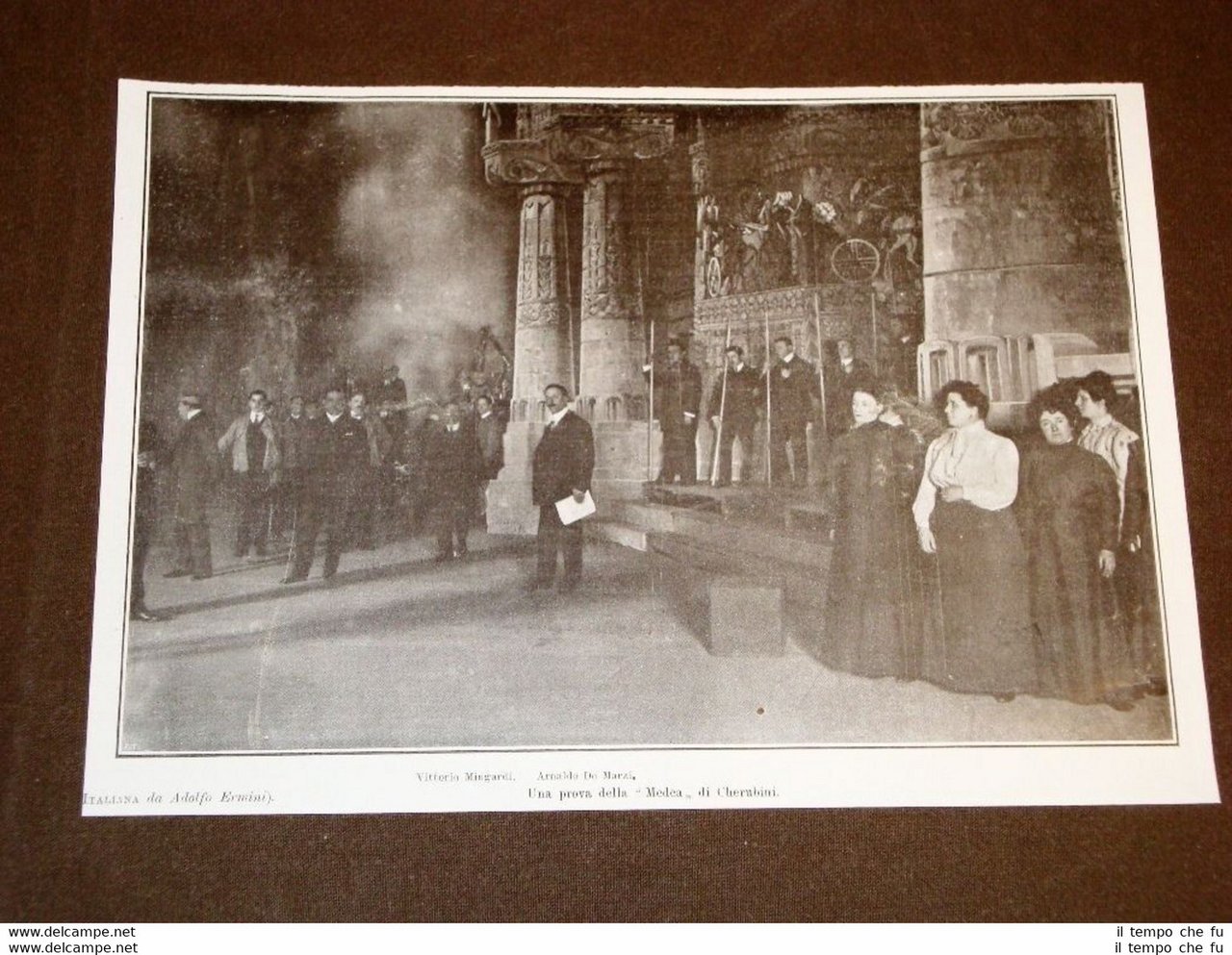 Prova della Medea di Cherubini nel 1909 Vittorio Mingardi e …