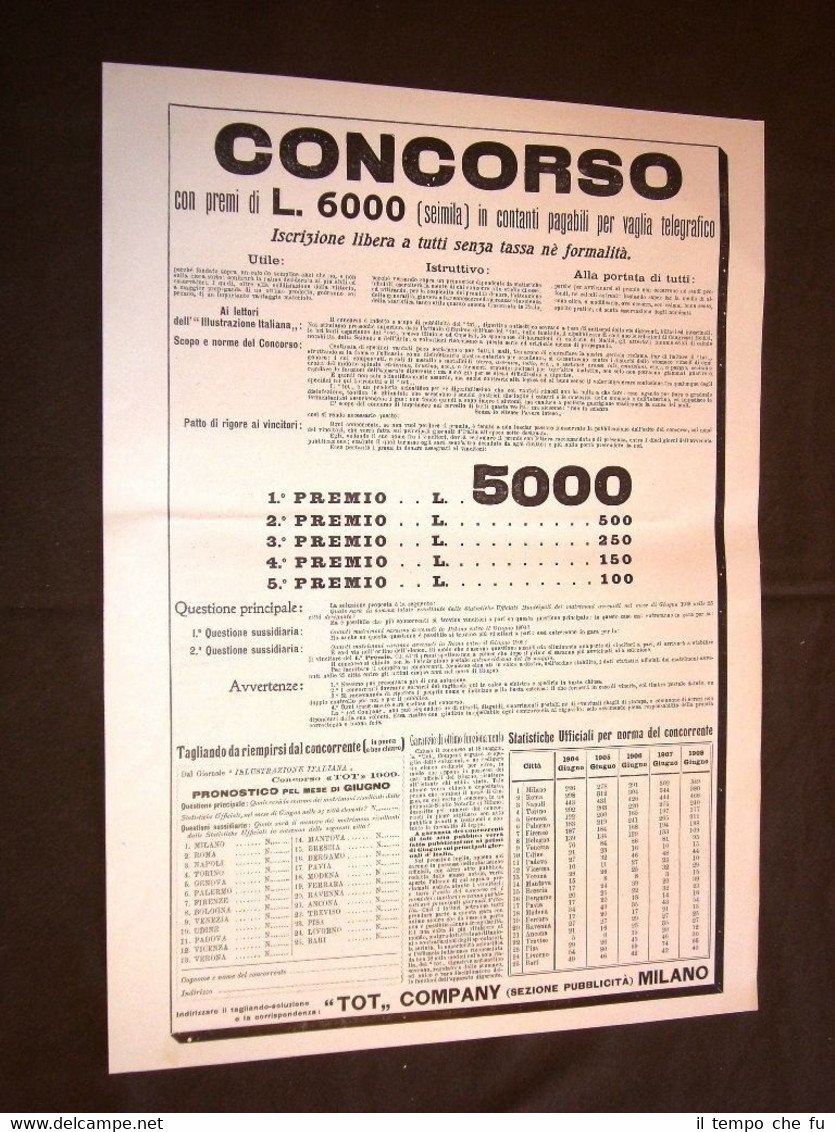 Pubblicità d'Epoca per Collezionisti Anno 1909 Tot e Merletti Jesurum … | Immagine principale