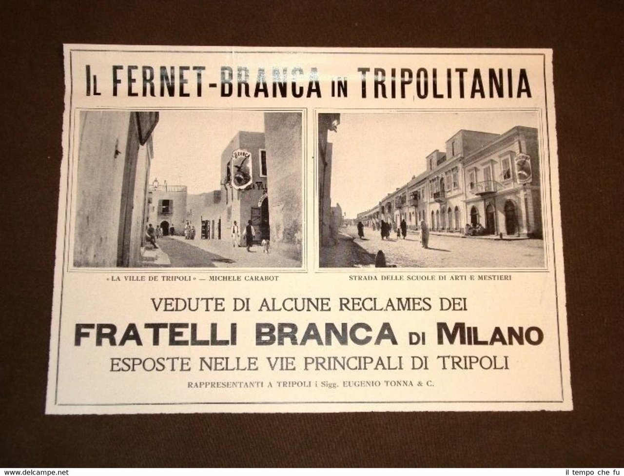 Pubblicità d'Epoca per Collezionisti del 1906 Il Fernet Branca in …