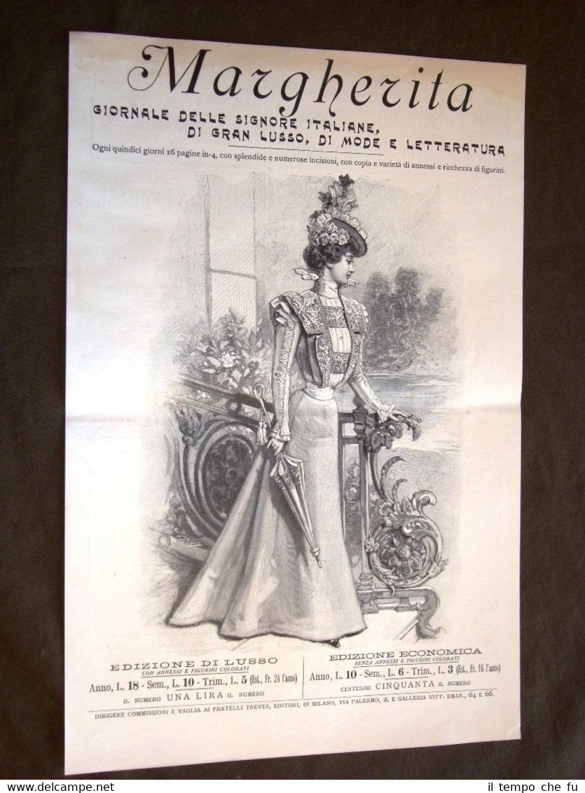 Pubblicità dei primi del 1900 Margherita Giornale di moda e …