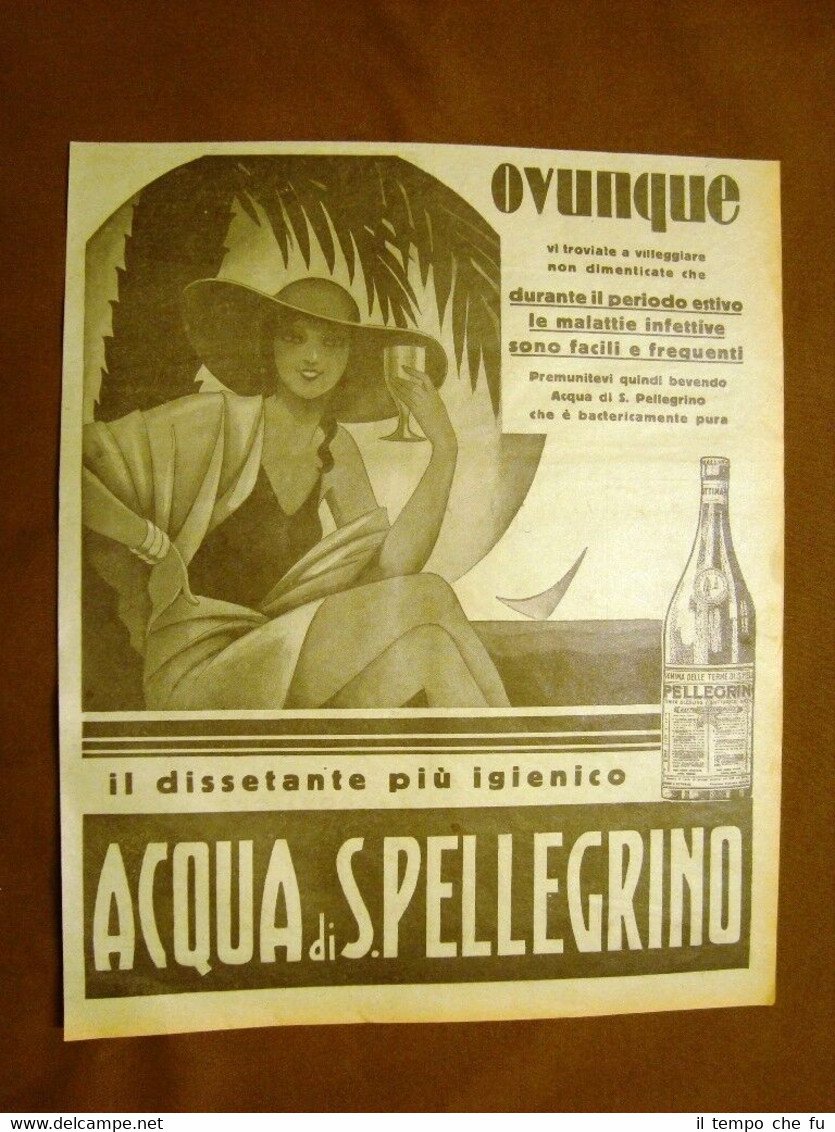 Pubblicità dei primi del '900 Acqua di San Pellegrino Il …