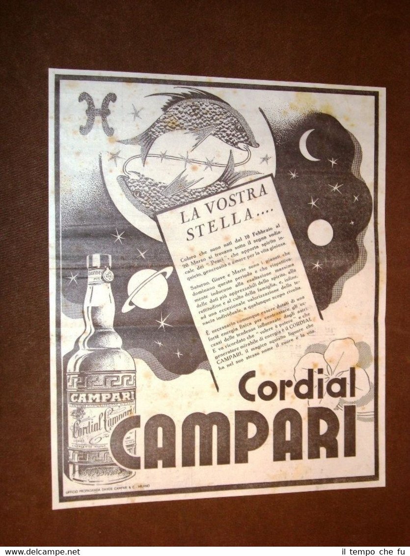 Pubblicità dei primi del '900 Aperitivo Campari - La vostra …