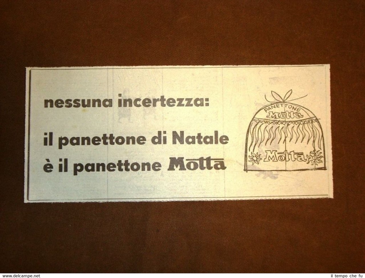 Pubblicità dei primi del '900 Panettone Motta Il panettone di …