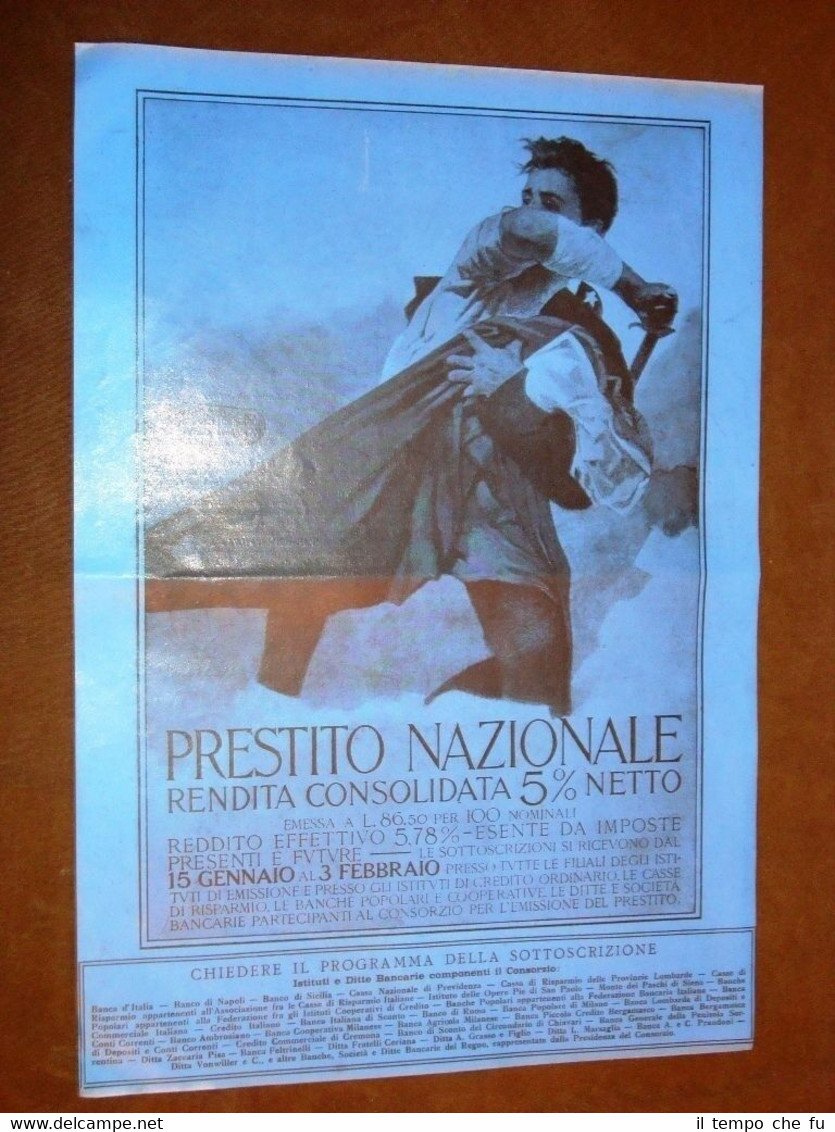 Pubblicità dei primi del '900 Prestito Nazionale con rendita netta …