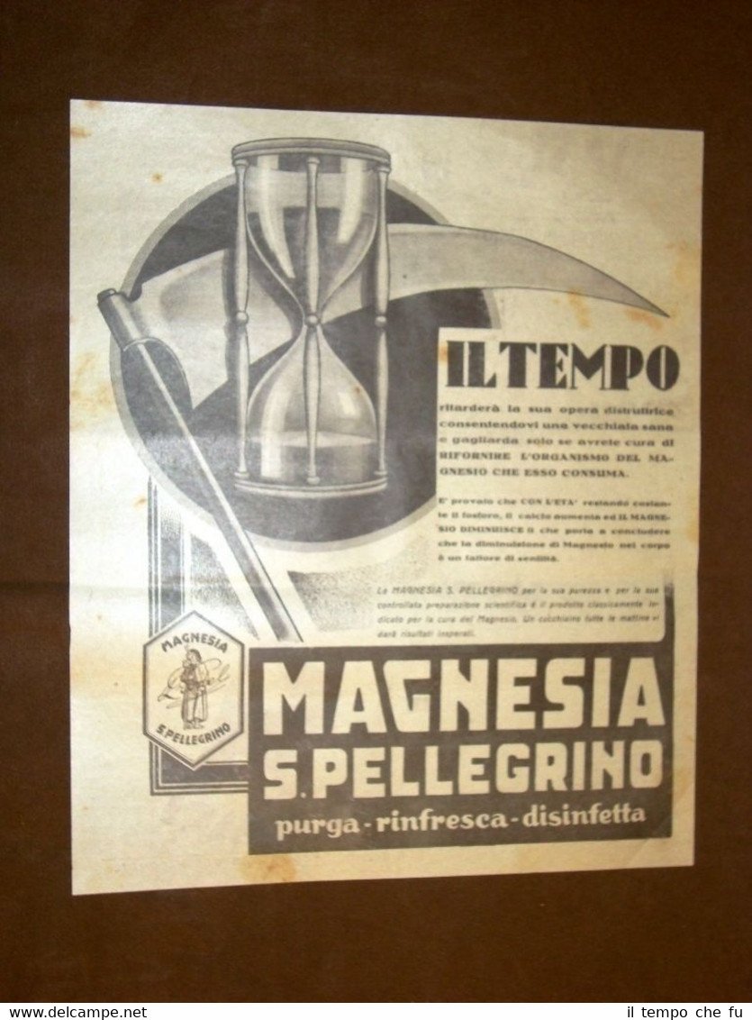 Pubblicità del 1931 Magnesia San Pellegrino Tema #06