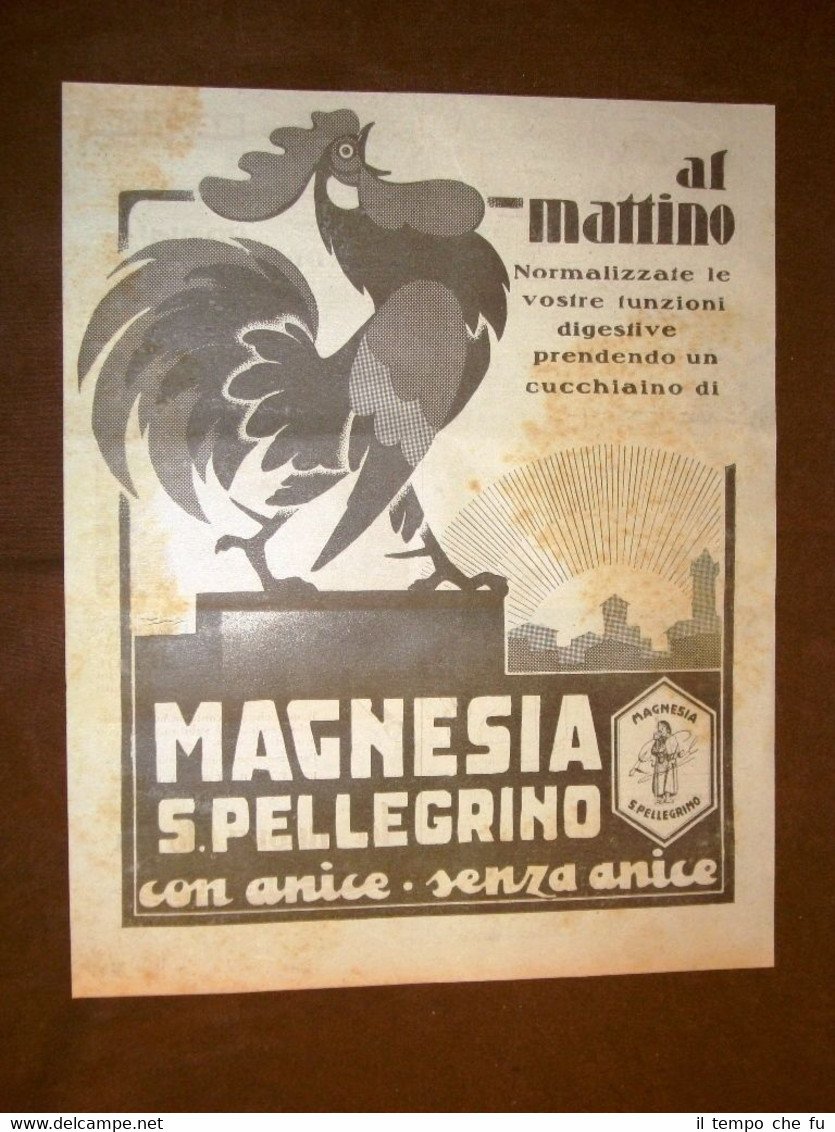 Pubblicità del 1931 Magnesia San Pellegrino Tema #07