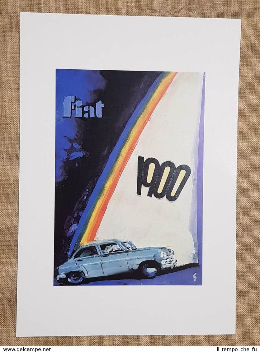 Pubblicità FIAT Bozzetto o Disegno di Mario Sironi N. 06 … | Immagine principale