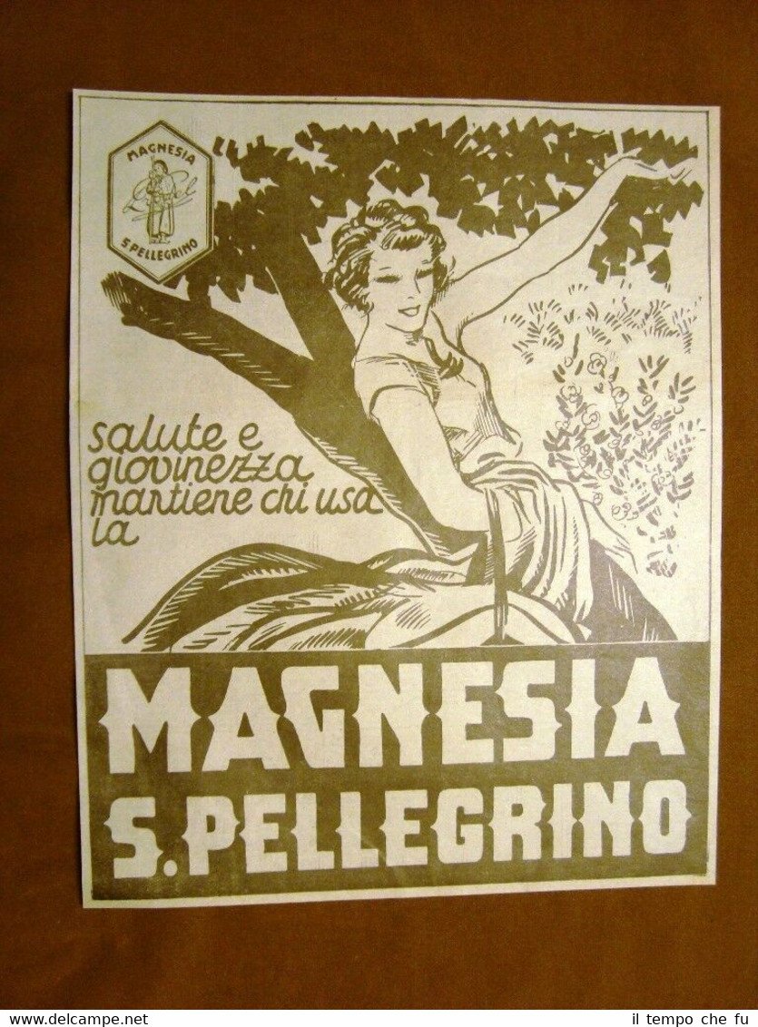 Pubblicità primi anni del 900 Magnesia San Pellegrino Per la …