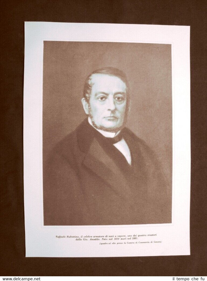 Raffaele Rubattino Genova, 10 ottobre 1810 – 2 novembre 1881 …