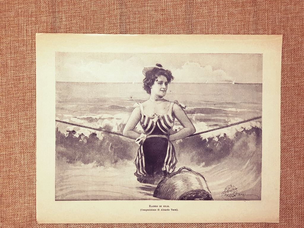 Raggio di sole Composizione di Aleardo Terzi Stampa del 1898