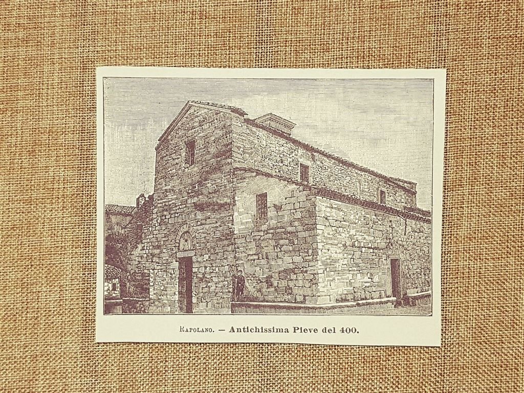 Rapolano nell'800 Antichissima Pieve del 400 Siena Toscana