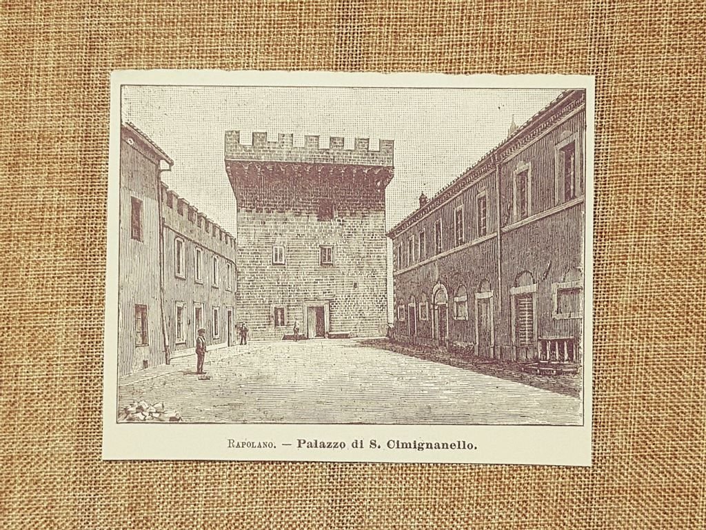 Rapolano nell'800 Palazzo di San Cimignanello Siena Toscana