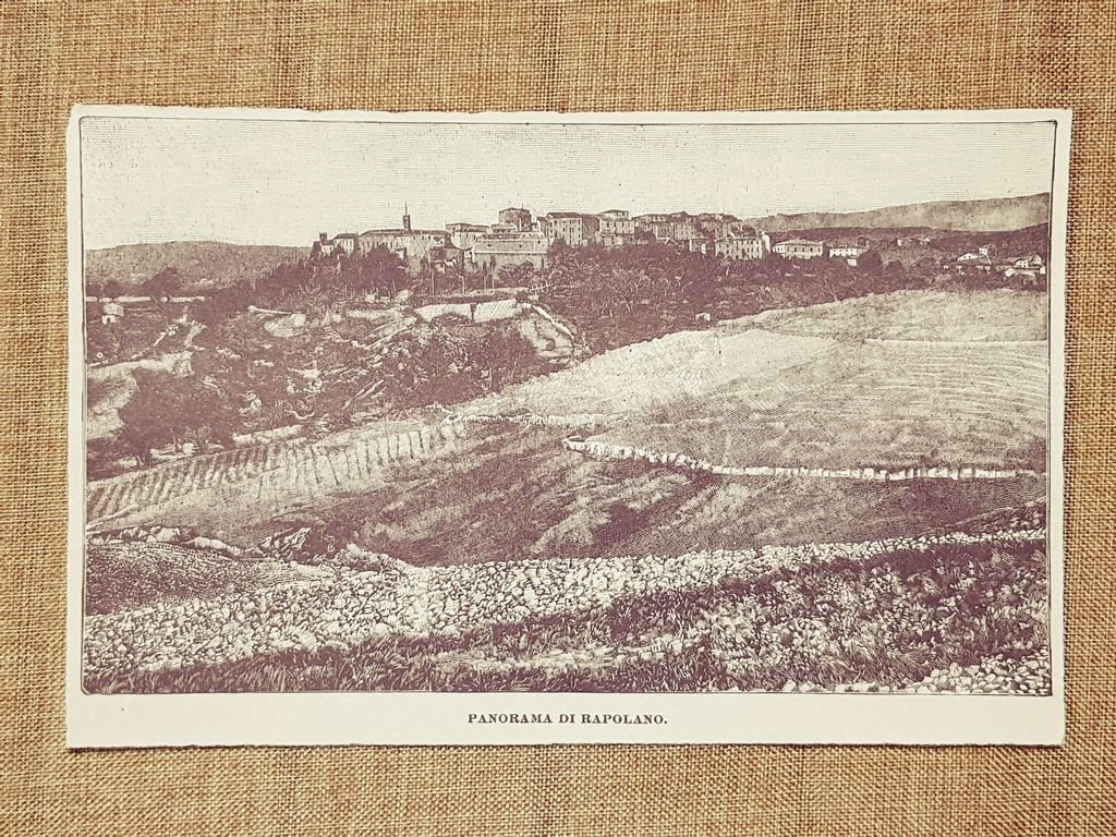 Rapolano nell'800 Panorama Siena Toscana