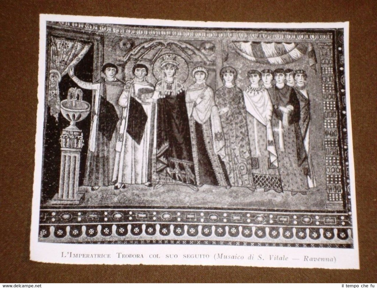 Rara stampa dei primi del 1900 Imperatrice Teodora e suo …