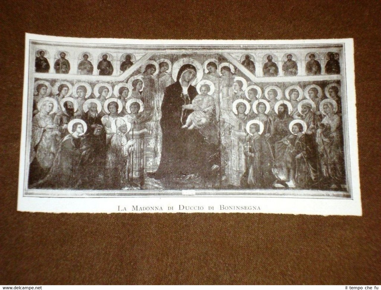 Rara stampa del 1915 La Madonna di Duccio di Boninsegna