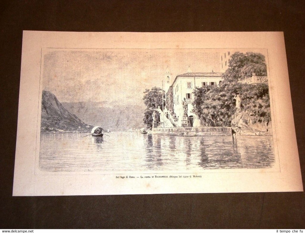 Rara Sul Lago di Como nel 1881 La Punta di …