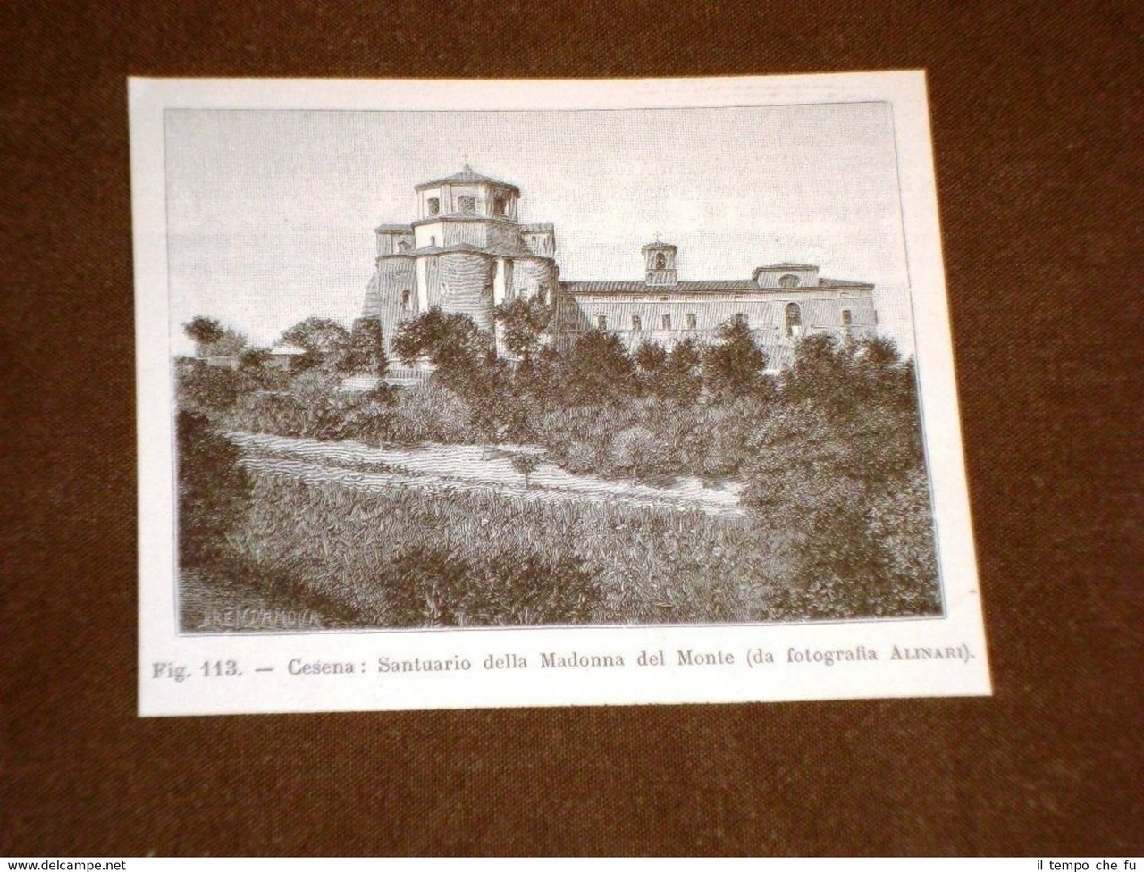 Rara veduta di Cesena di fine '800 Santuario della Madonna …