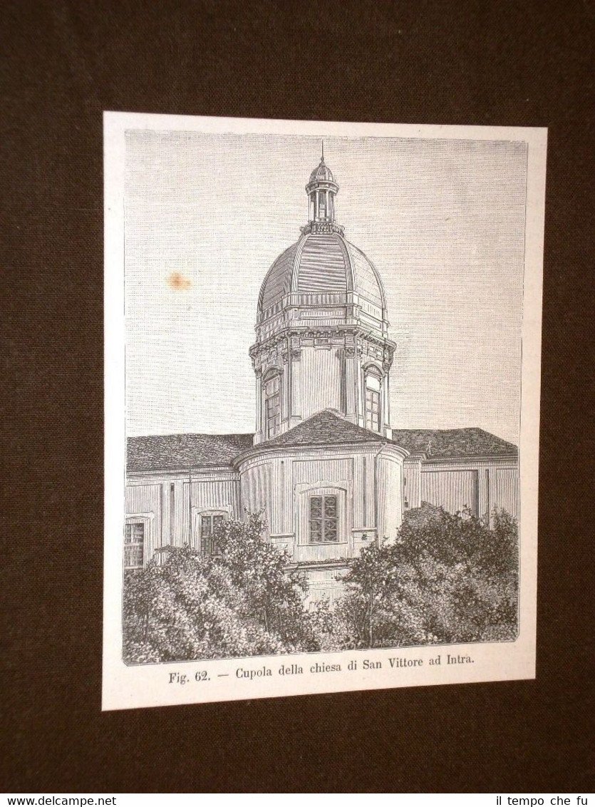 Rara veduta di fine '800 Cupola della Chiesa di San …