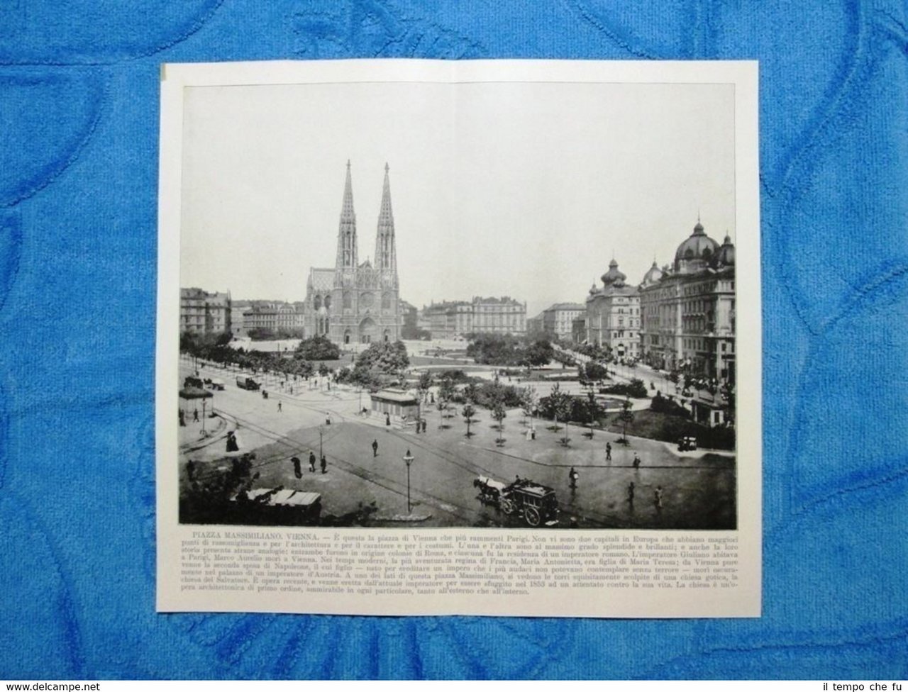 Rara veduta di fine '800: Piazza Massimiliano. Vienna + La …