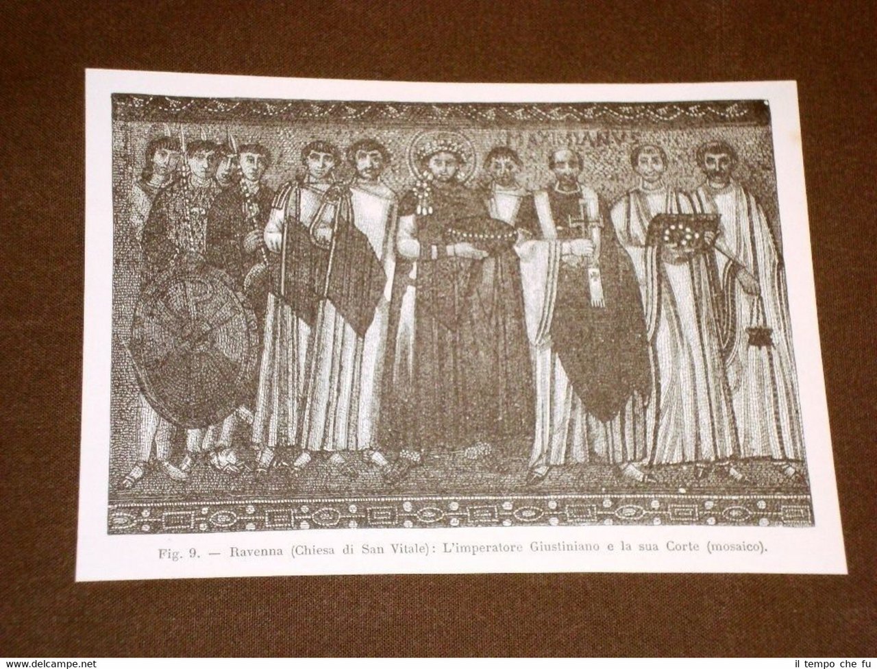 Rara veduta di fine '800 Ravenna Chiesa San Vitale Imperatore …