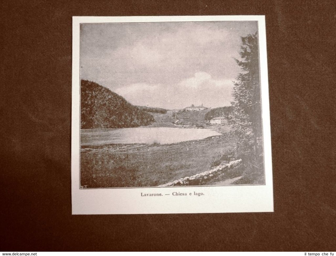 Rara veduta di Lavarone nel 1918 La chiesa ed il …