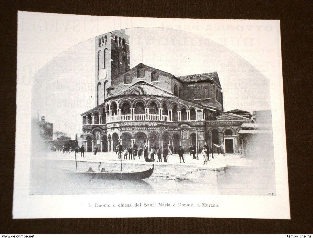 Rara veduta di Murano nel 1898 Chiesa o Duomo dei …