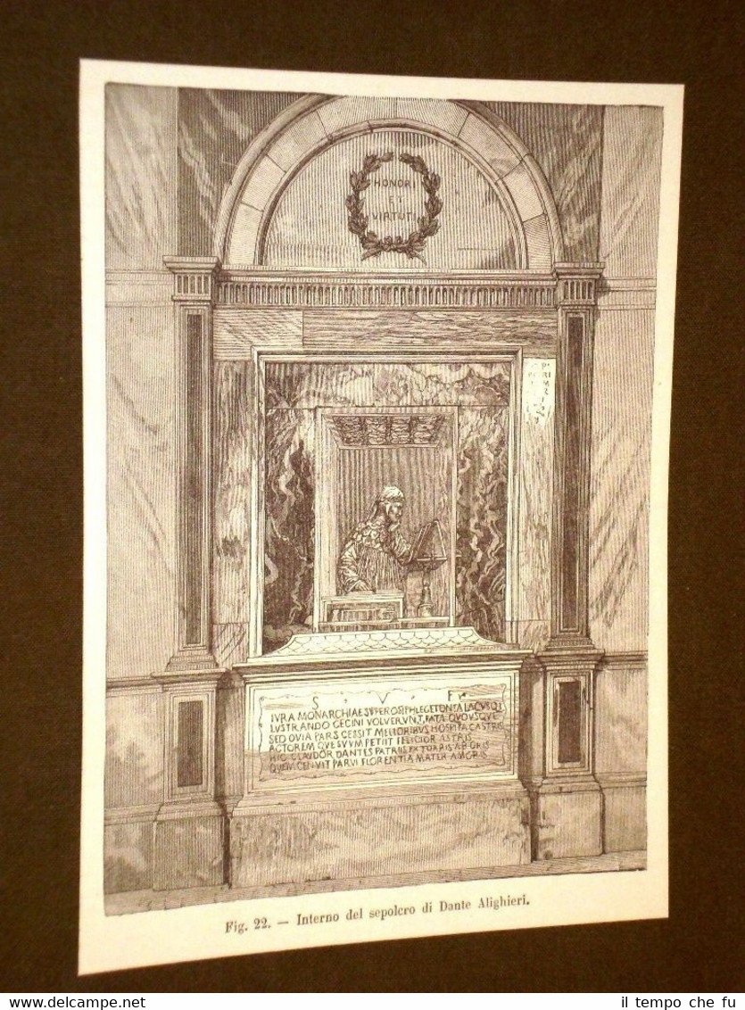 Rara veduta di Ravenna di fine '800 Interno del sepolcro … | Immagine principale