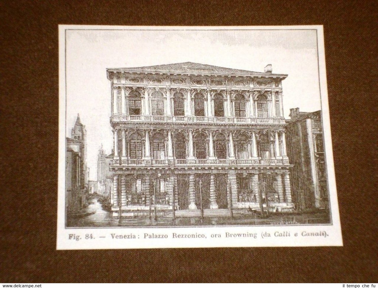 Rara veduta di Venezia di fine '800 Palazzo Rezzonico ora … | Immagine principale