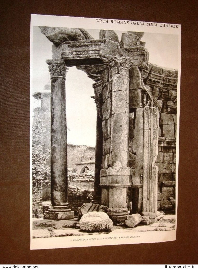 Rare vedute della Siria nel 1930 Baalbek Città romana Il …