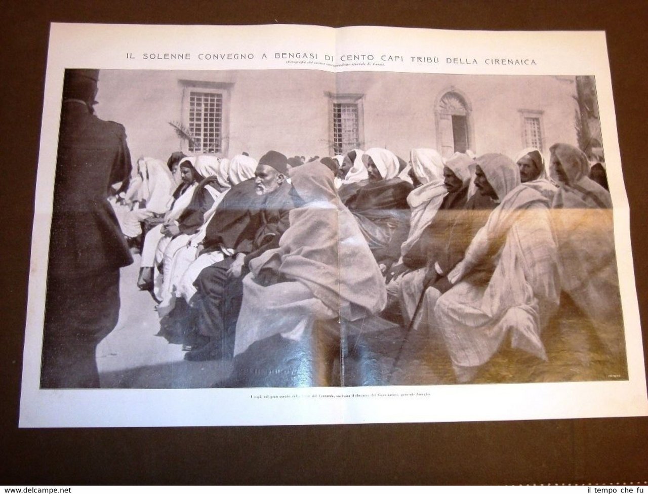 Rarissima Bengasi nel 1914 Convegno dei cento capi tribù della …