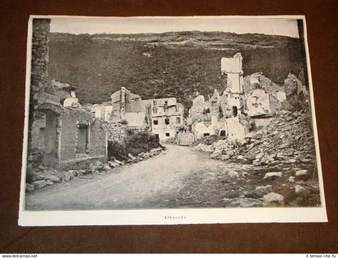 Rarissima veduta del 1920 Albaredo