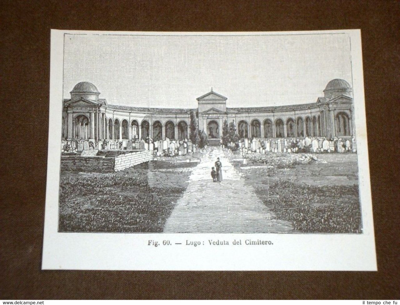 Rarissima veduta di fine '800 Lugo - Veduta del cimitero | Immagine principale