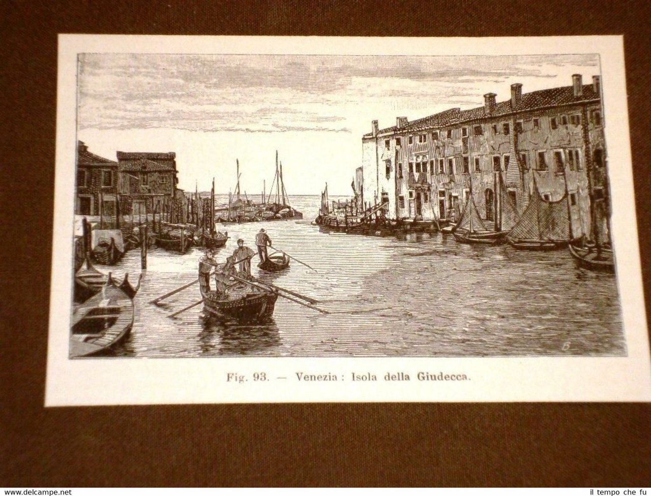Rarissima veduta di fine '800 Venezia - Isola della Giudecca | Immagine principale