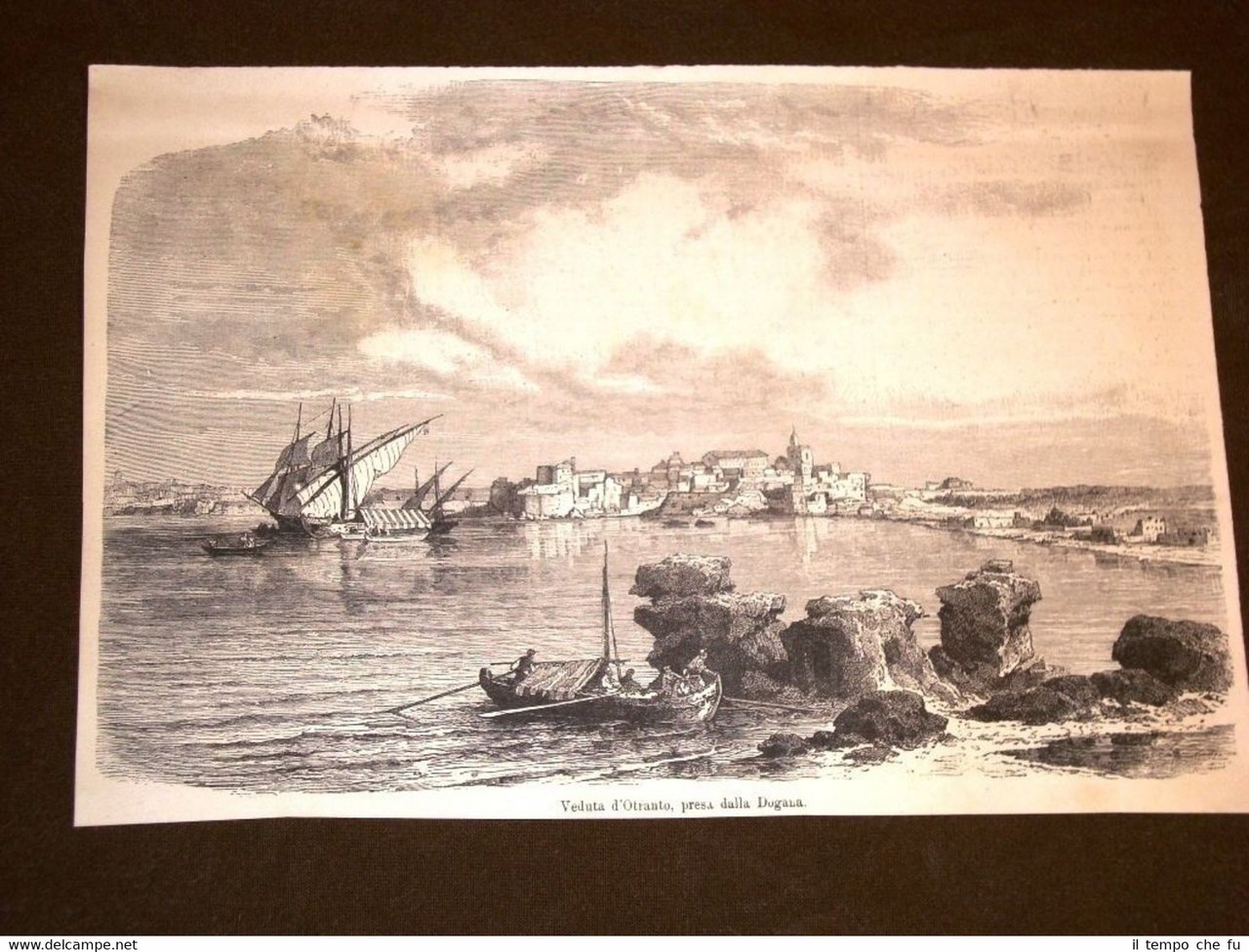 Rarissima veduta di Otranto nel 1889 Dalla dogana Lecce - … | Immagine principale
