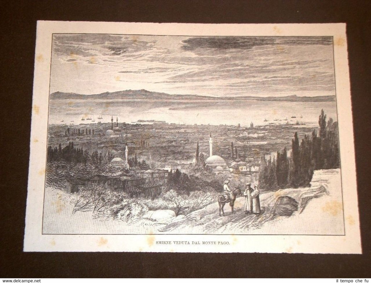 Rarissima veduta di Smirne nel 1892 Turchia e Isola Chio … | Immagine principale