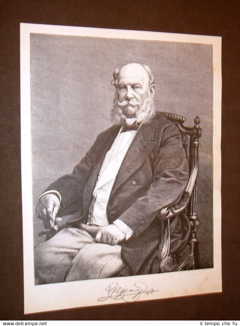 Rarissimo L'Imperatore Guglielmo I di Germania nel 1878 Wilhelm Friedrich … | Immagine principale