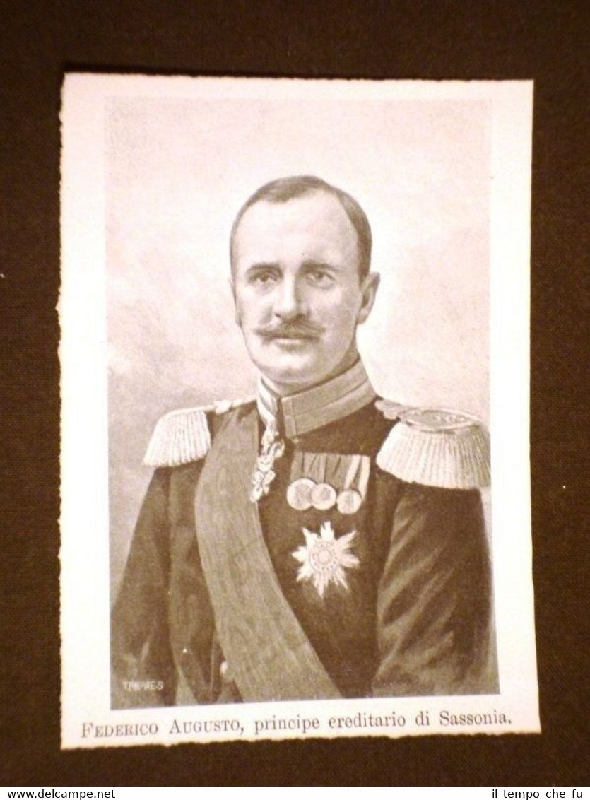Re Federico Augusto III di Sassonia di Dresda